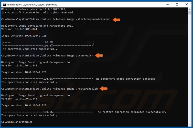 Ejecutar comandos DISM en CMD