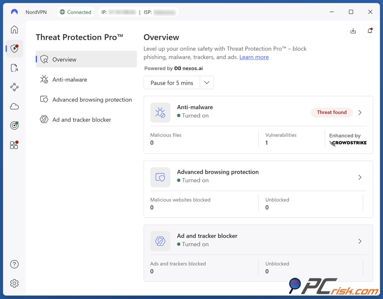 Habilitar Threat Protection