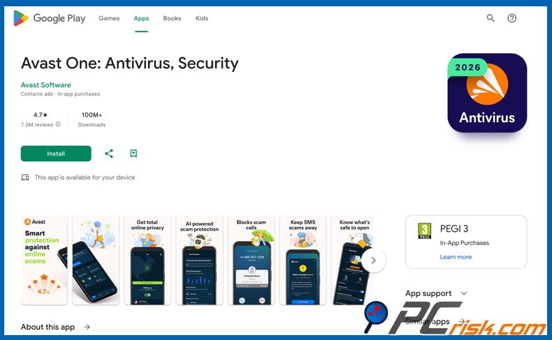 Avast en Google Play