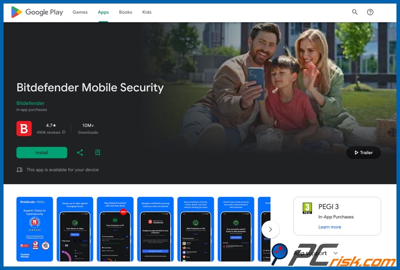Bitdefender en Google Play