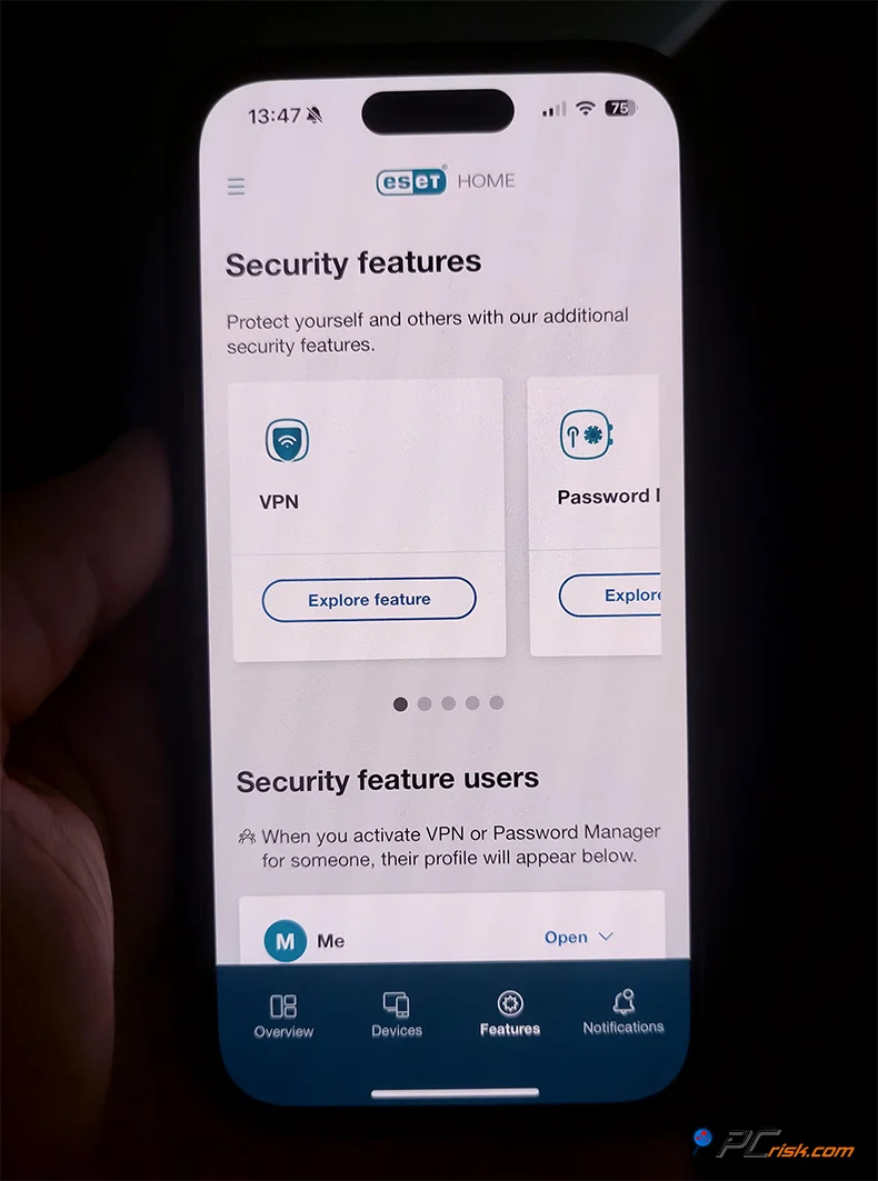 ESET HOME para iPhone