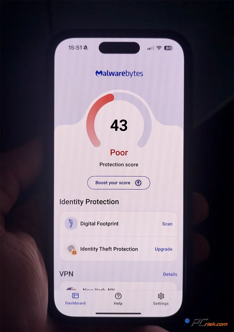 Malwarebytes para iPhone