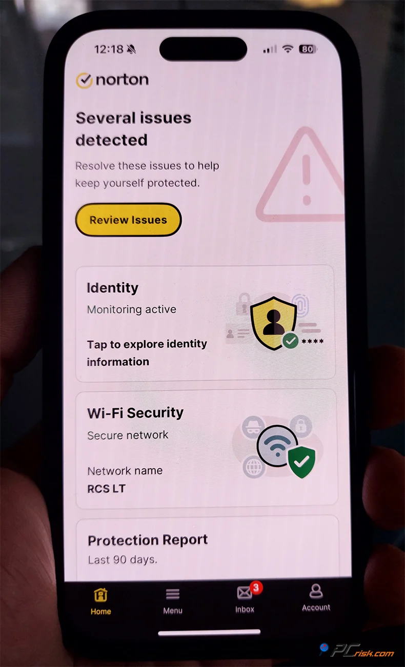 Norton antivirus para iPhone