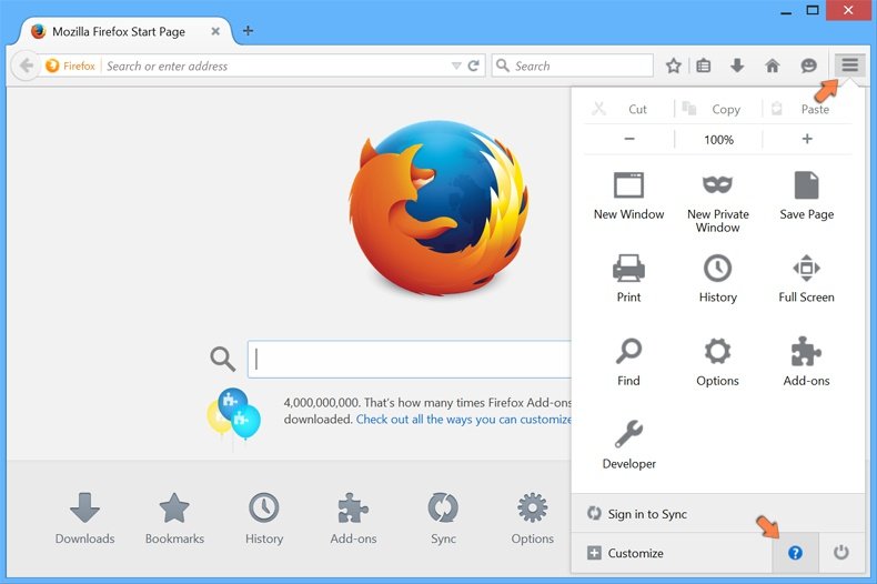 Cómo restablecer la configuración predeterminada de Mozilla Firefox - accediendo 