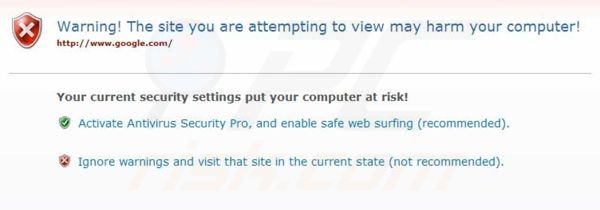 Antivirus Security Pro bloqueando el acceso a internet