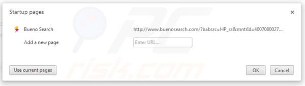 Página de inicio BuenoSearch homepage en Google Chrome