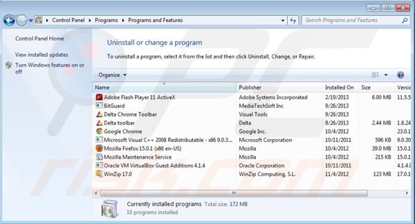 desinstalar Buenosearch