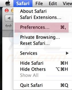 Preferencias Safari