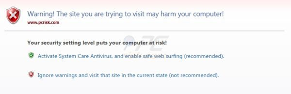 System Care Antivirus bloqueando el acceso a sitios web legítimos