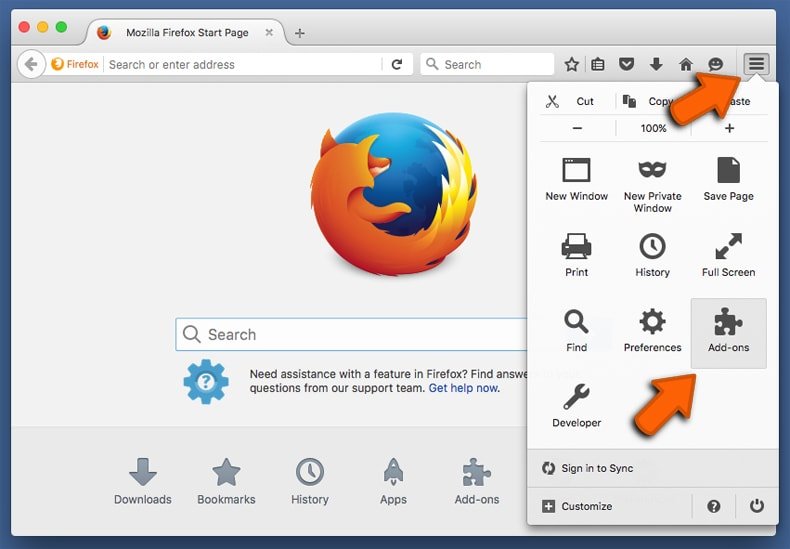 cómo acceder a los complementos de mozilla firefox