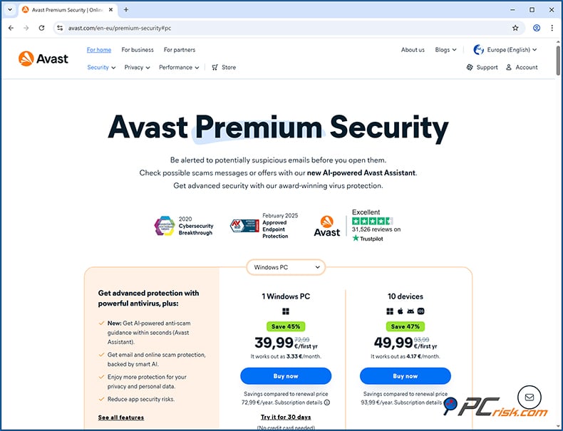 Avast Antivirus Precios
