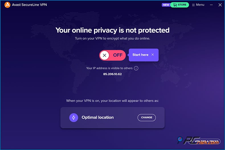 avast Línea segura vpn