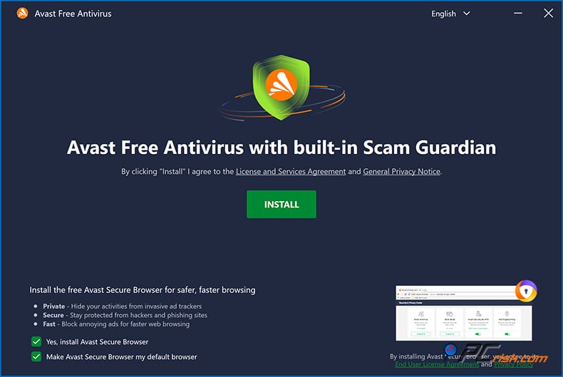 avast Versión gratuita con ofertas opcionales