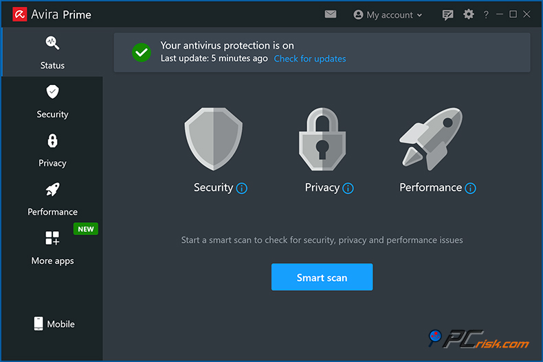 avira antivirus tablero