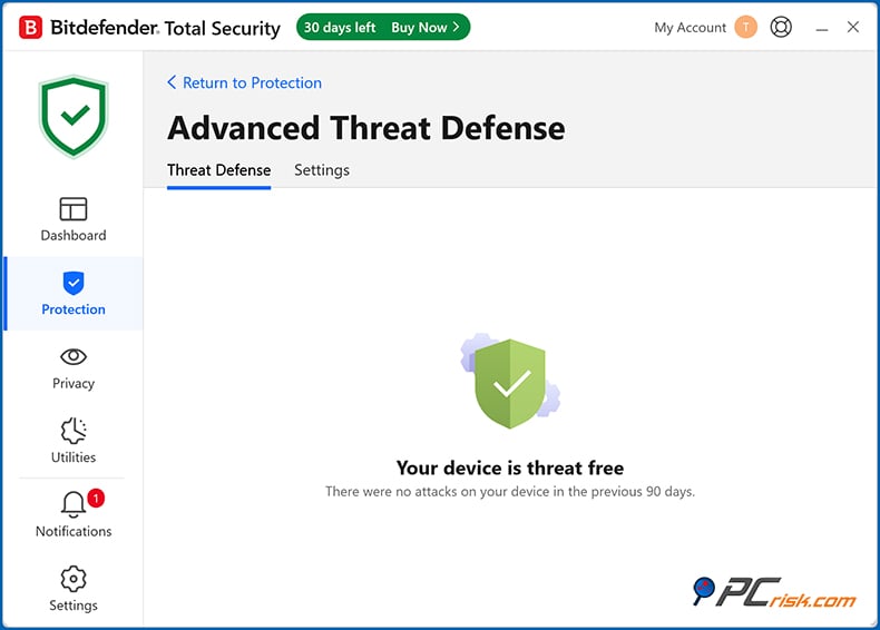 bitdefender protección avanzada contra amenazas