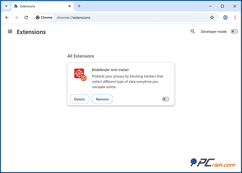 bitdefender antirrastreador