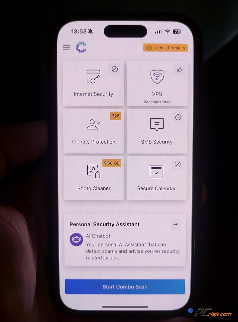 Combo Cleaner iOS versión