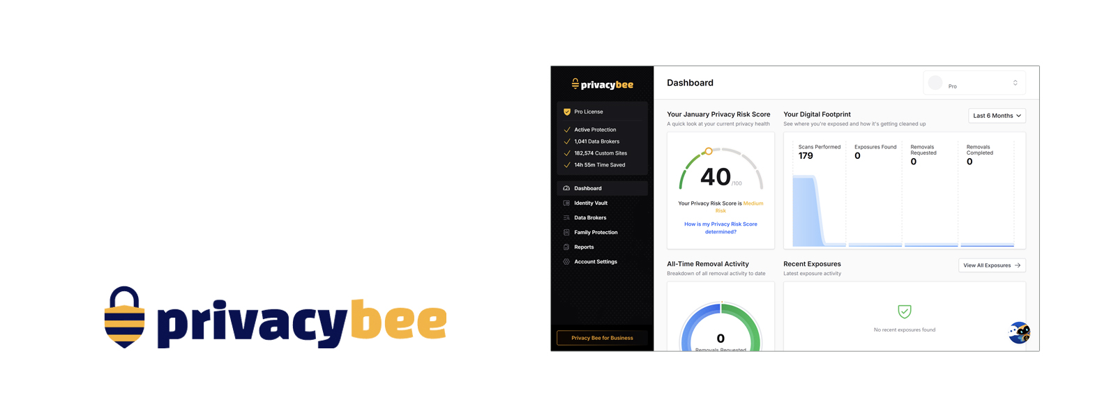 Servicio de eliminación de datos de Privacy Bee Encabezado