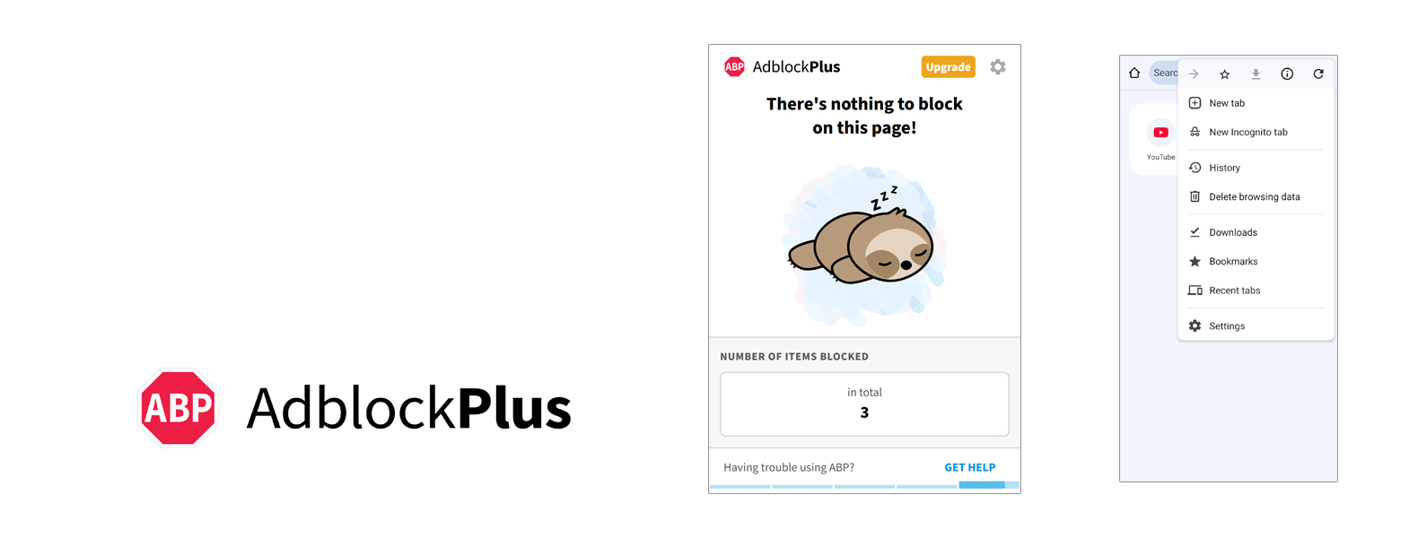 Adblock Plus Encabezado superior del bloqueador de anuncios