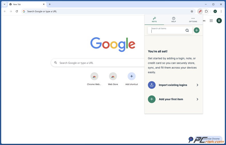ExpressVPN Administrador de contraseñas Keys