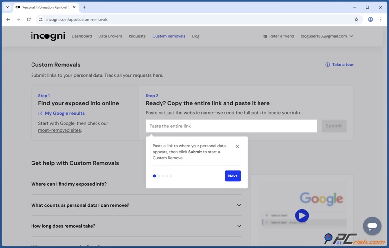 Incogni Mudanzas personalizadas