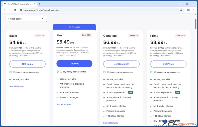 NordVPN fijación de precios
