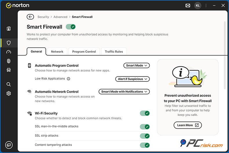 Norton 360 Deluxe Firewall