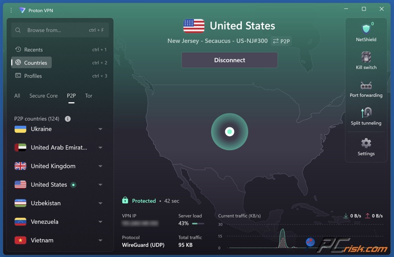 Proton VPN P2P apoyo