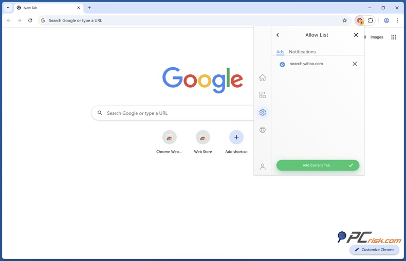 Total Adblock lista de permitidos