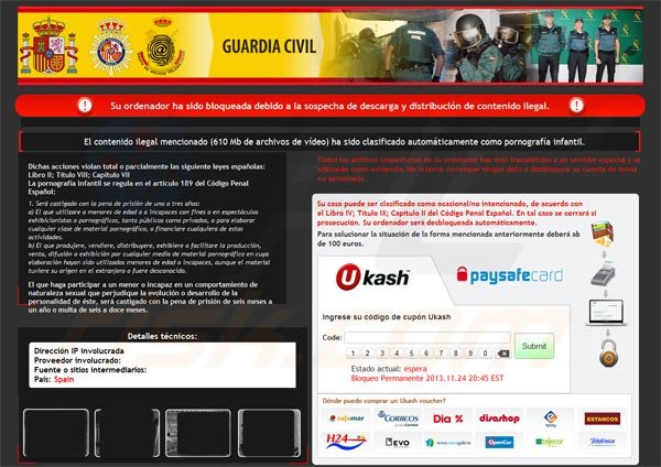 Virus de la Guardia Civil