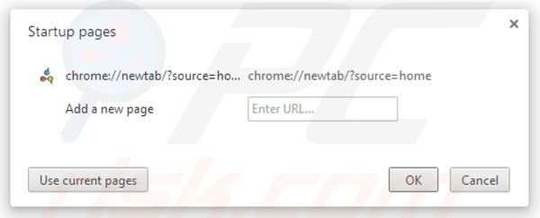 Eliminar Hometab de la página de inicio de Google Chrome