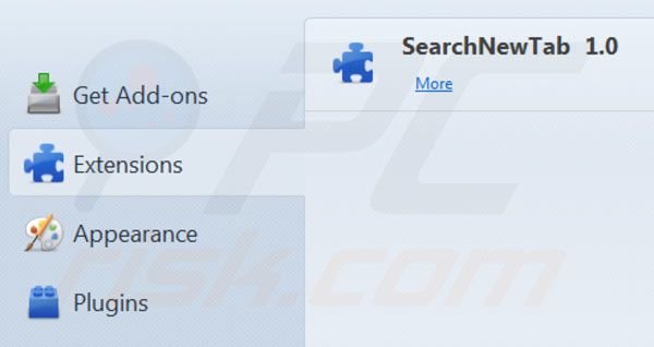 Eliminar Localmoxie de las extensiones de Mozilla Firefox