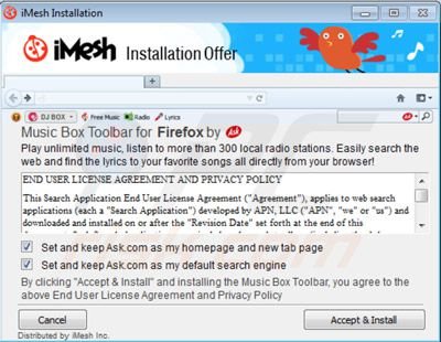 instalador Music toolbar