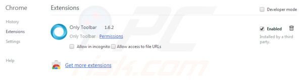 Eliminar Only-search.com de las extensiones de Google Chrome