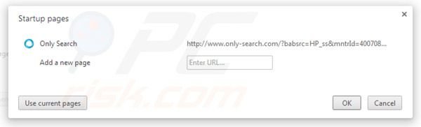 Eliminar Only-search.com de la página de inicio de Google Chrome