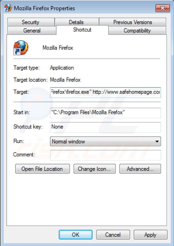 Eliminar Safehomepage de Mozilla Firefox