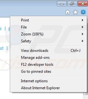 Eliminando los anuncios Savesense de Internet Explorer paso 1