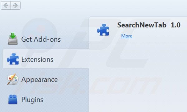Eliminando websearch.searchbomb.info de la página de inicio de Mozilla Firefox