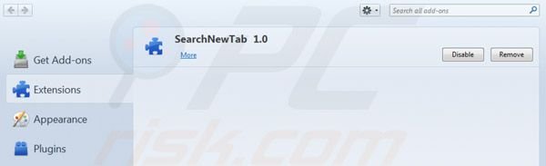 Eliminando websearch.searchguru.info de las extensiones de Mozilla Firefox