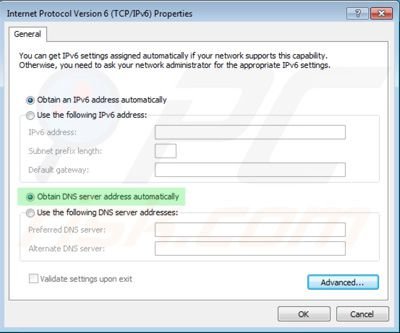 Cómo restablecer la configuración DNS paso 7