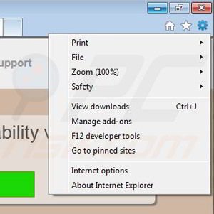Eliminando Fortunitas de Internet Explorer paso 1