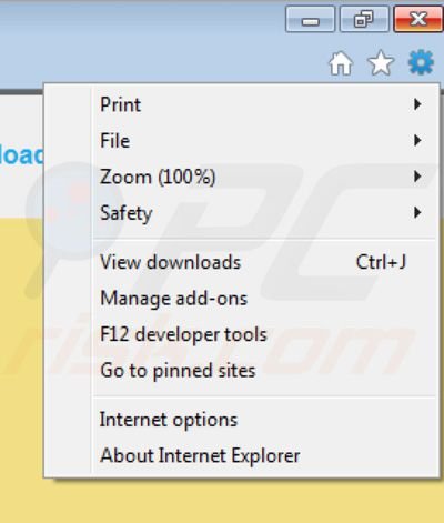 Eliminando Lookingling de las extensiones de Internet Explorer paso 1