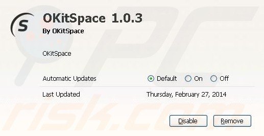 Eliminando okitspace de Mozilla Firefox paso 2