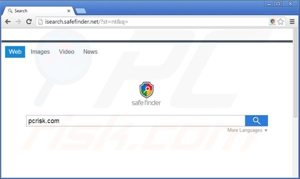 virus de redireccionamiento isearch.safefinder.net