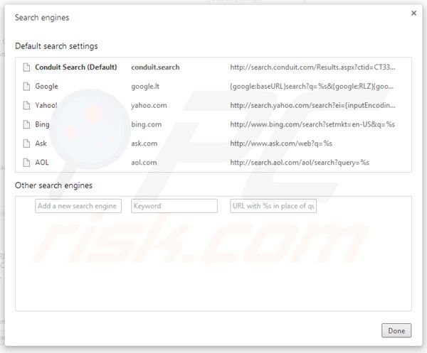 Eliminando Search Protect by Conduit del motor de búsqueda de Google Chrome