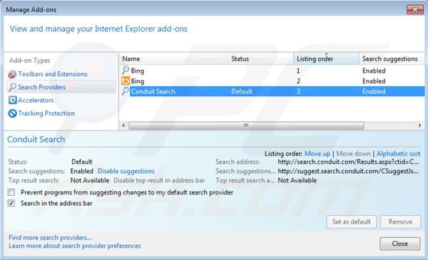 Eliminar complementos maliciosos en Internet Explorer: