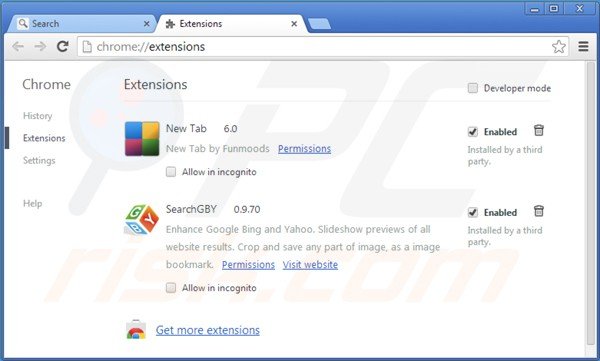 Eliminando shopping helper smartbar de las extensiones de Google Chrome