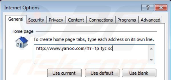 Eliminando yahoo toolbar de la página principal de Internet Explorer