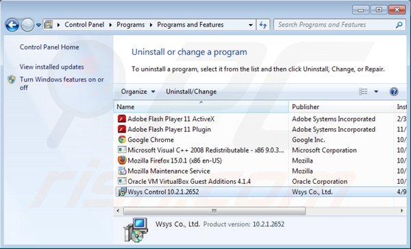 desinstalar el secuestrador de navegadores start.qone8.com con el Panel de control