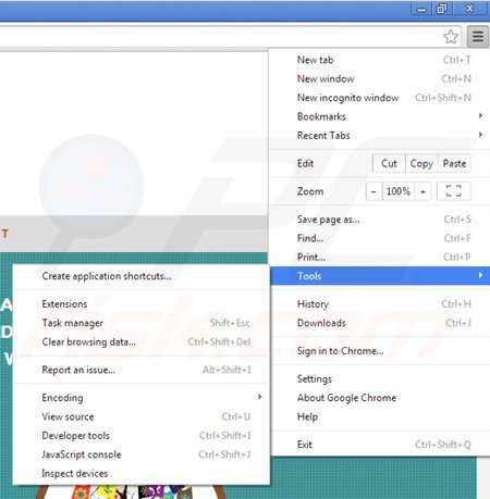 Eliminando el complemento saveneto de Google Chrome paso 1